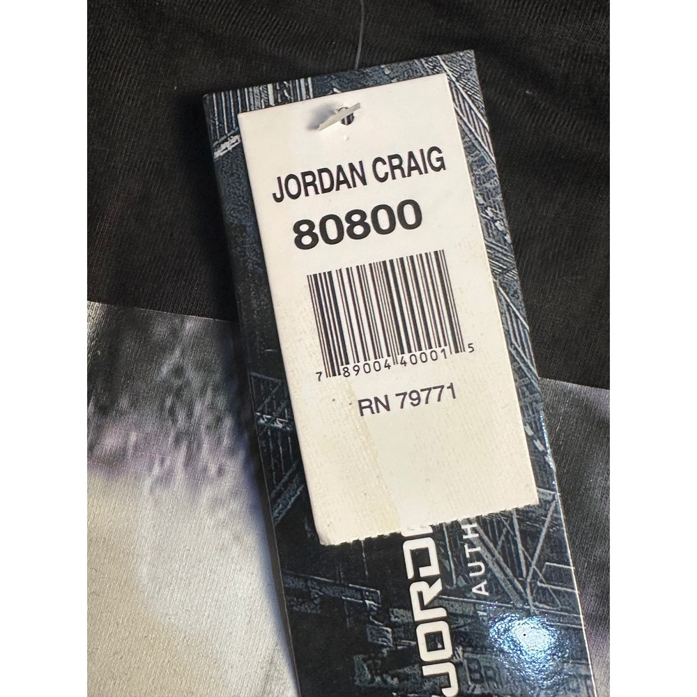Jordan Craig Vintage Black Graphic T Shirt Mens 2XL Portrait Print Short Sleeve - Picture 6 of 8